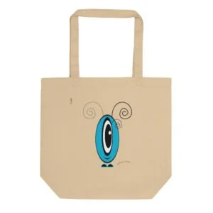 Tote-Bag Les Pot' à Chou bleu EoZ Créations en coton Bio