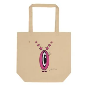 Tote-Bag Les Pot' à Chou rose EoZ Créations en coton Bio