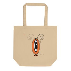 Tote-Bag Les Pot' à Chou orange EoZ Créations en coton Bio