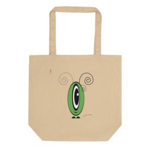 Tote-Bag Les Pot' à Chou vert EoZ Créations en coton Bio