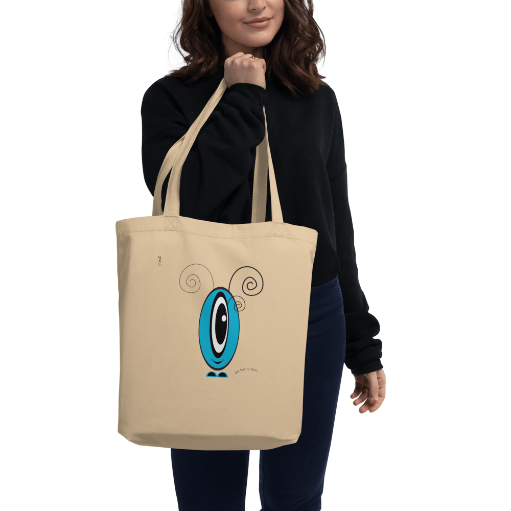 Tote-Bag Les Pot' à Chou EoZ Créations en coton Bio porté
