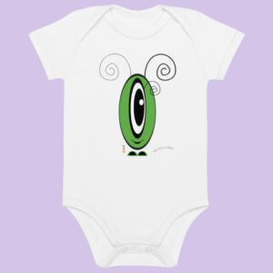 Body Les Pot' à Chou vert EoZ Créations en coton bio