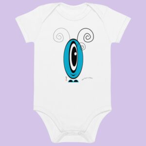 Body Les Pot' à Chou bleu EoZ Créations en coton Bio