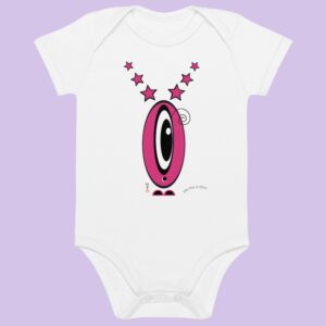 Body Les Pot' à Chou rose EoZ Créations en coton Bio