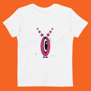 T-Shirt Les Pot' à Chou rose EoZ Créations en coton Bio