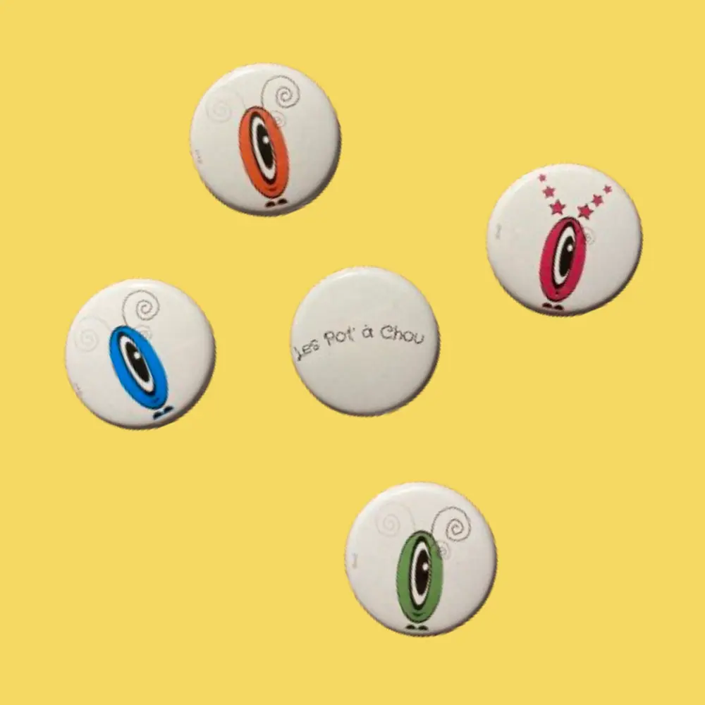 Les 5 Badges Les Pot' à Chou