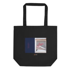 Tote Bag noir en coton Bio EoZ Créations Originales « Peut-être que demain… »