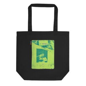 Tote Bag noir en coton Bio EoZ Créations Originales "Addiction"