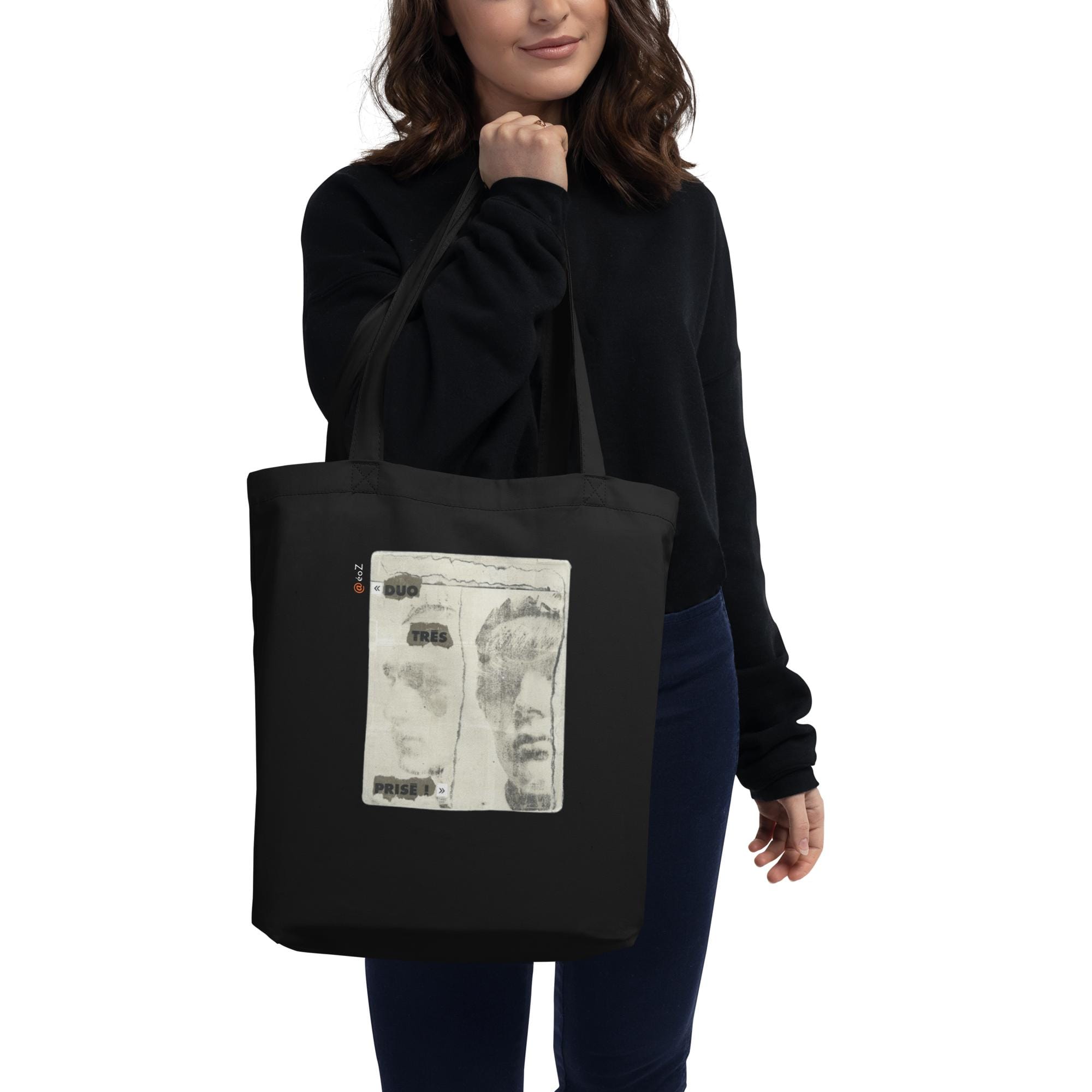 Tote Bag Bio EoZ Créations Originales « Duo très prisé » porté