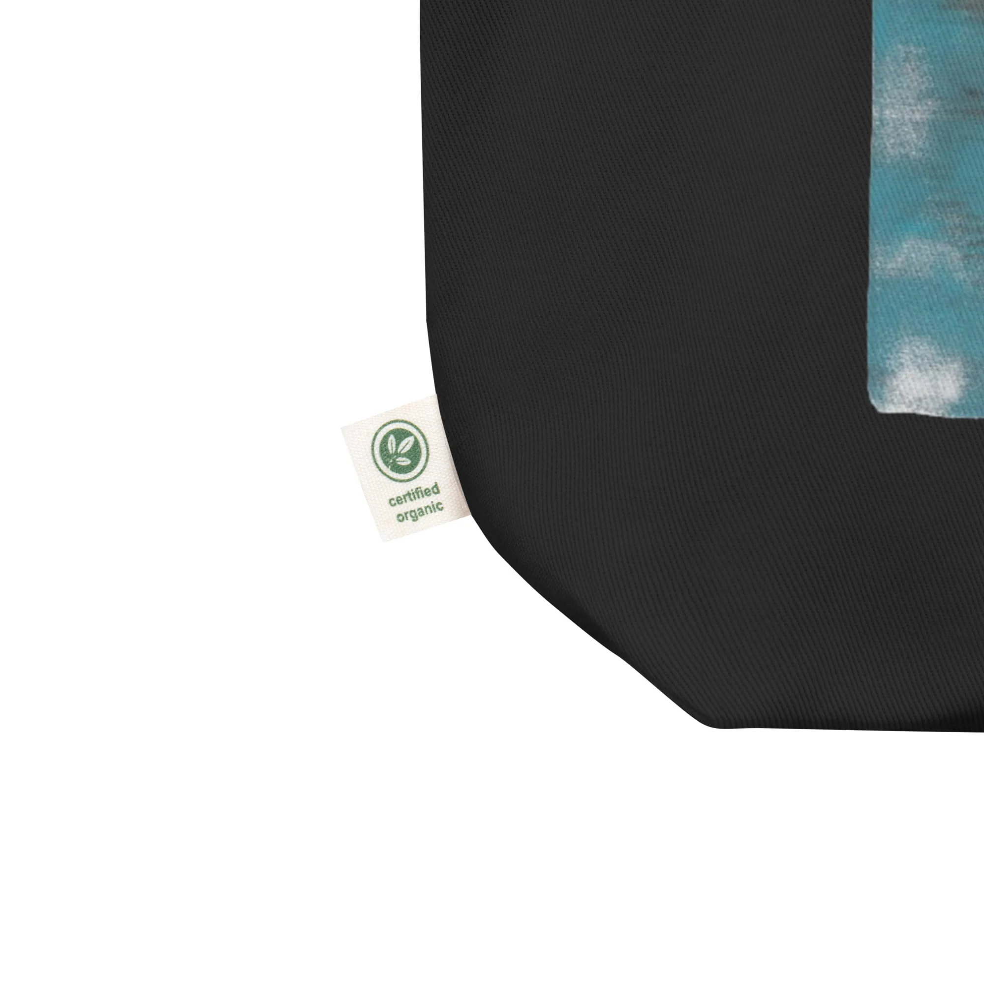 Tote Bag noir en coton Bio EoZ Créations Originales "Obsession" coin bio