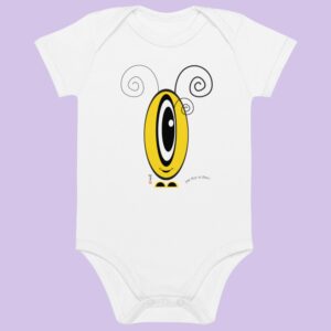 Body Les Pot’ à Chou jaune en coton Bio