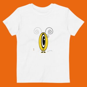 T-shirt Les Pot’ à Chou jaune en coton Bio