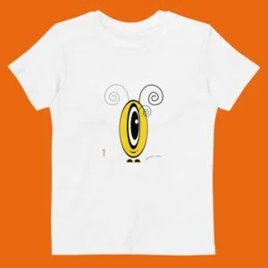 T-shirt Les Pot’ à Chou jaune en coton Bio