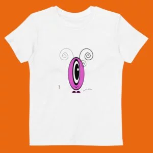 T-shirt Les Pot’ à Chou rose en coton Bio