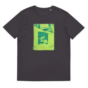 T-shirt unisexe anthracite Eoz Créations Originales « Addiction » en coton biologique
