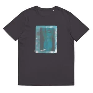 T-shirt unisexe anthracite Eoz Créations Originales « L’ Obsession » en coton biologique