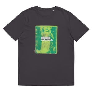 T-shirt unisexe anthracite Eoz Créations Originales « L’ Autre qui inspire » en coton biologique