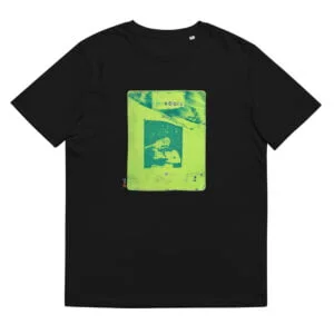 T-shirt unisexe noir Eoz Créations Originales « Addiction » en coton biologique