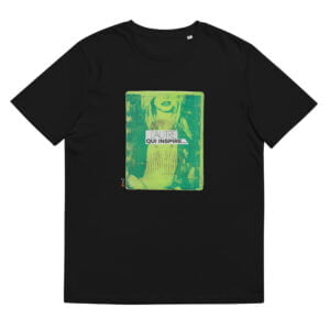 T-shirt unisexe noir Eoz Créations Originales « L’ Autre qui inspire » en coton biologique