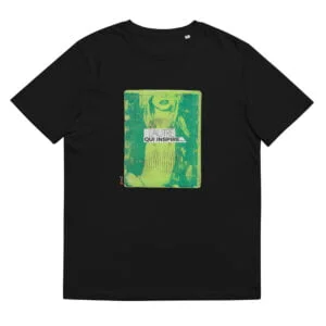 T-shirt unisexe noir Eoz Créations Originales « L’ Autre qui inspire » en coton biologique