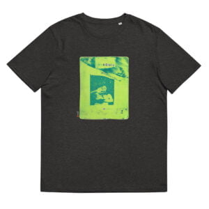 T-shirt unisexe gris foncé Eoz Créations Originales « Addiction » en coton biologique