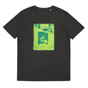 T-shirt unisexe gris foncé Eoz Créations Originales « Addiction » en coton biologique
