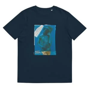 T-shirt unisexe marine Eoz Créations Originales « Boy Bleu » en coton biologique
