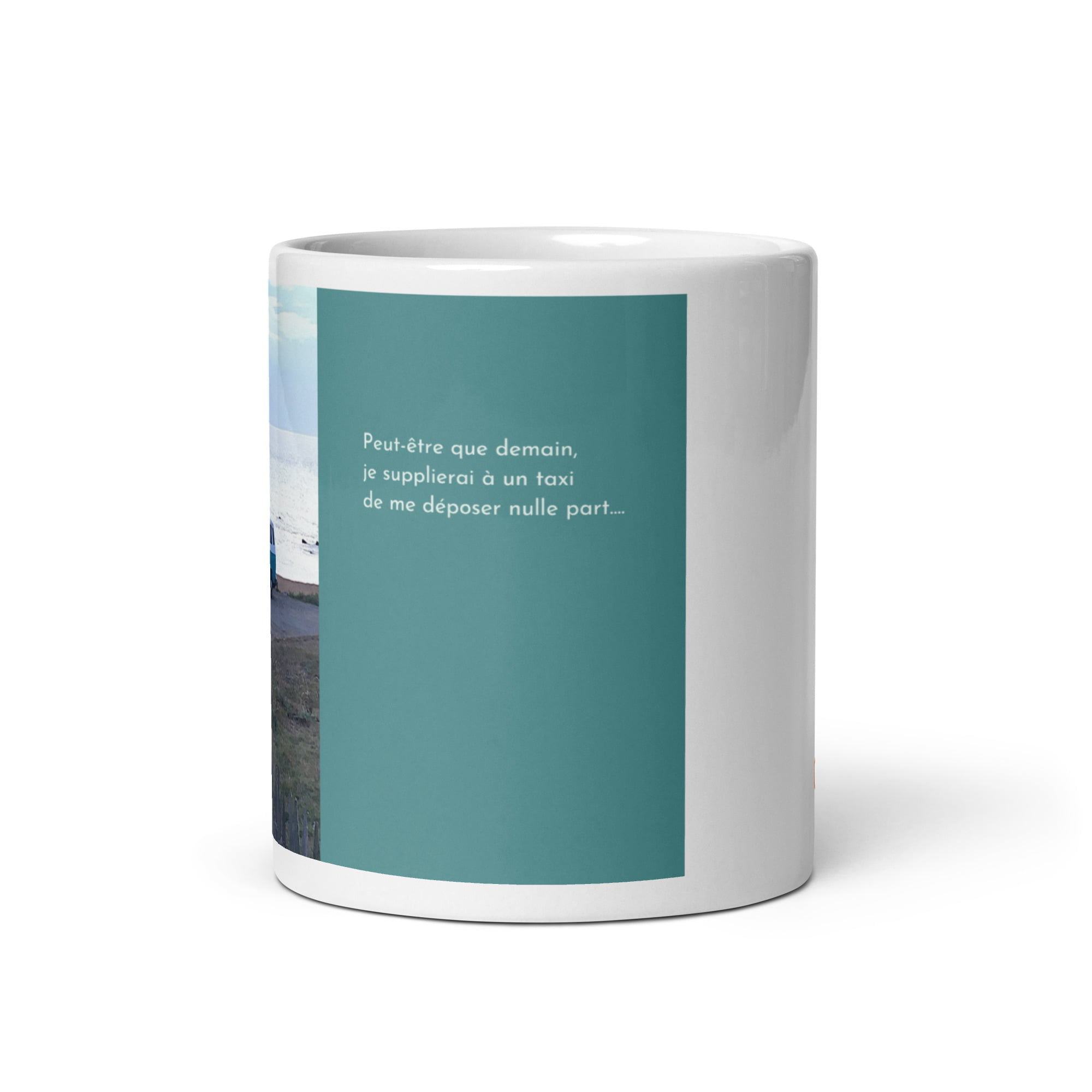 Vue côté mug @éoz logo