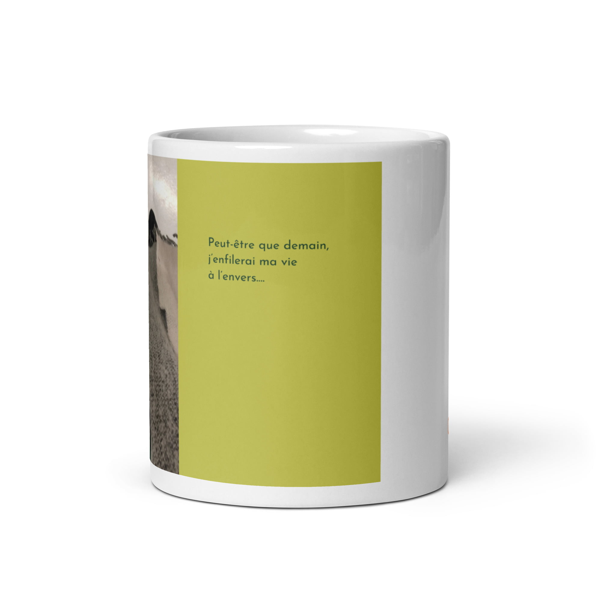 Vue côté mug @éoz logo