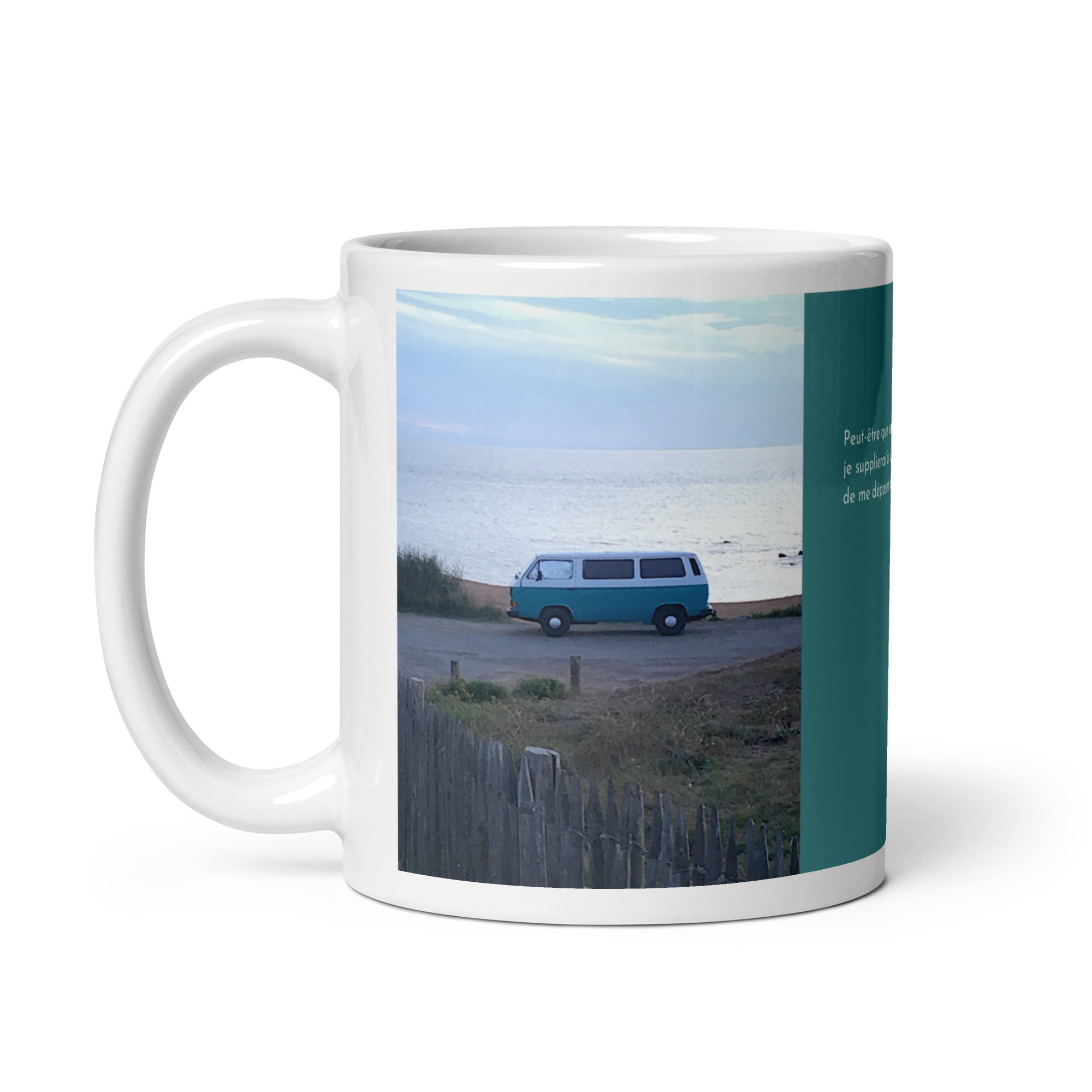 Mug blanc en céramique EoZ Créations Originales « Peut-être que demain… »