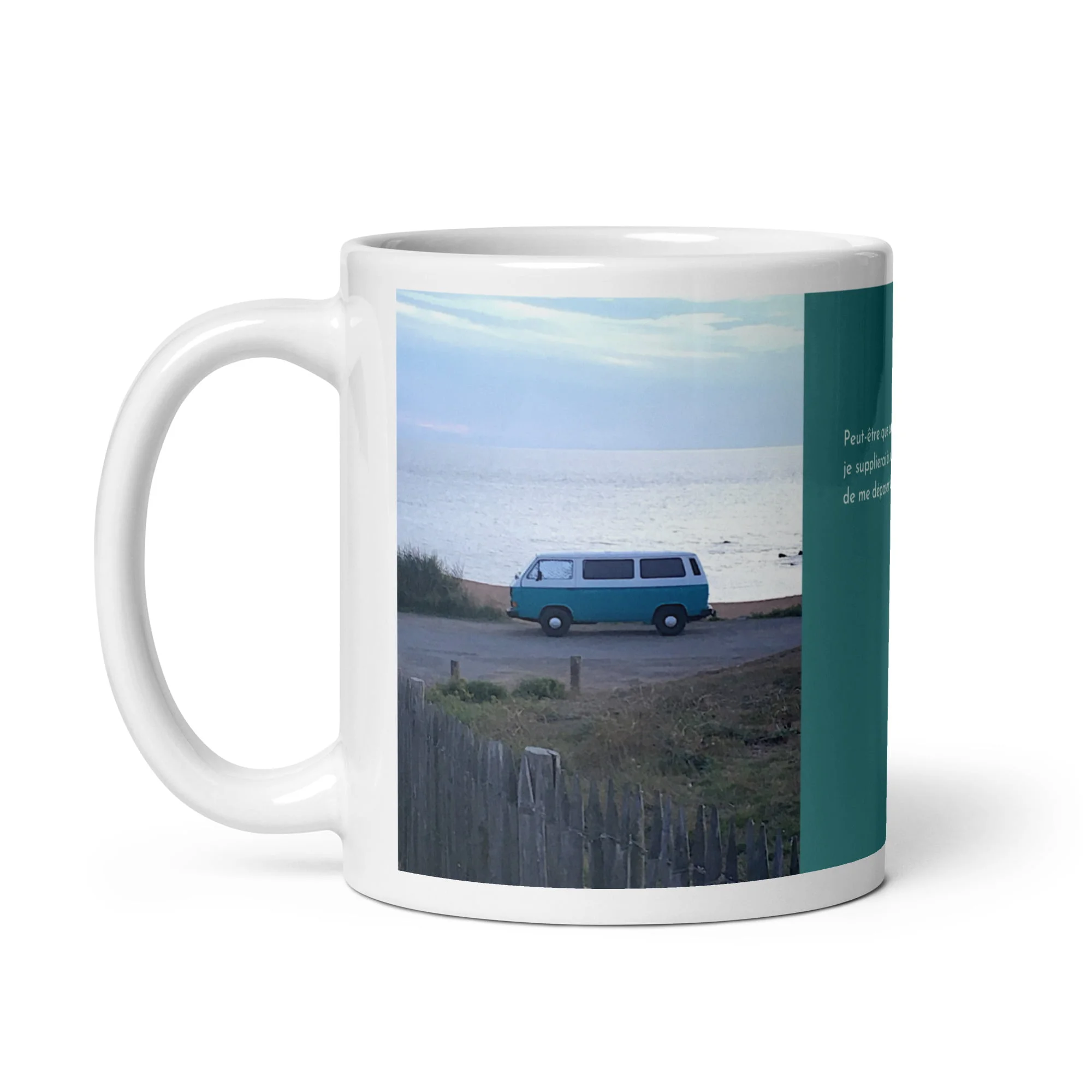 Mug blanc en céramique EoZ Créations Originales « Peut-être que demain… »