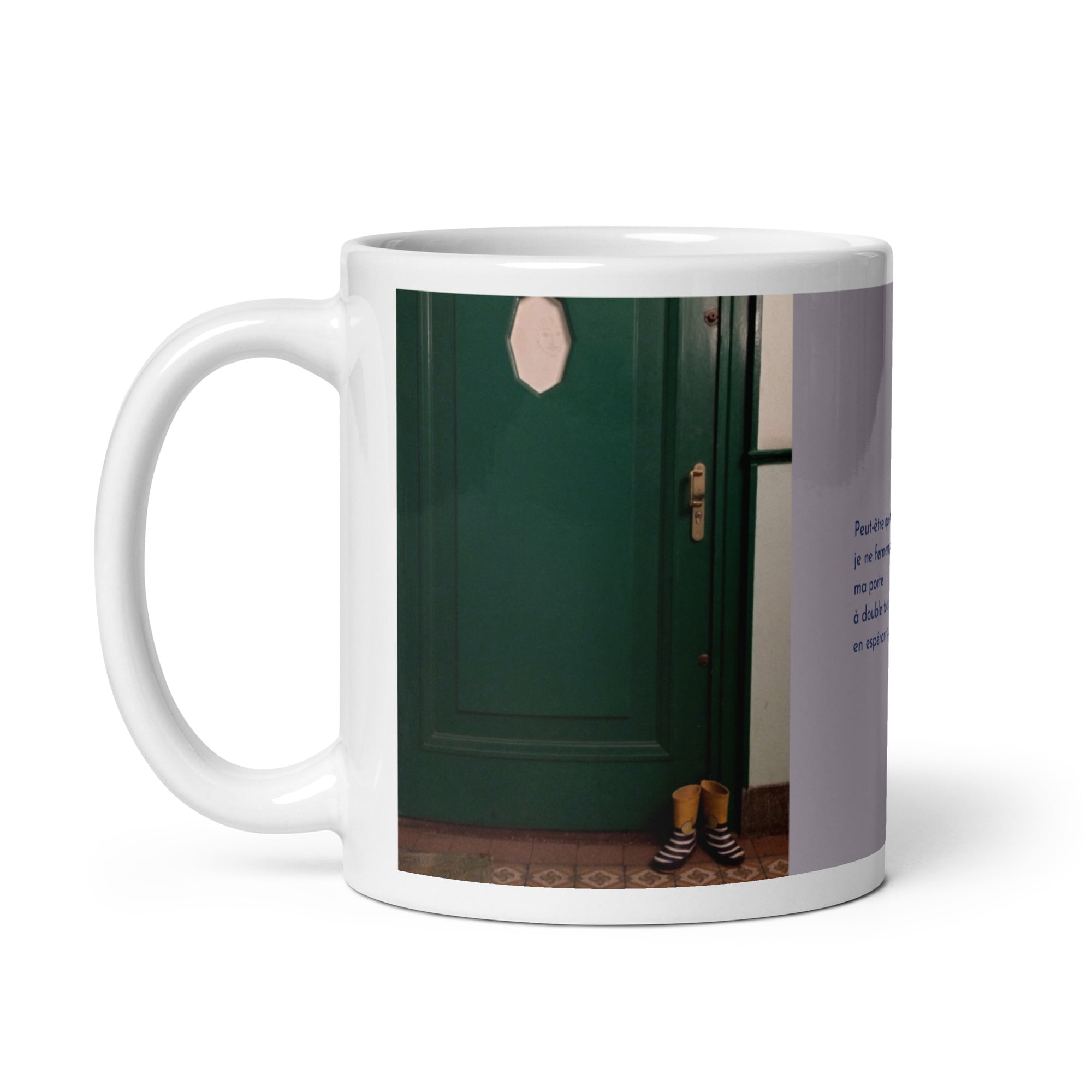 Mug blanc en céramique EoZ Créations Originales « Peut-être que demain… »