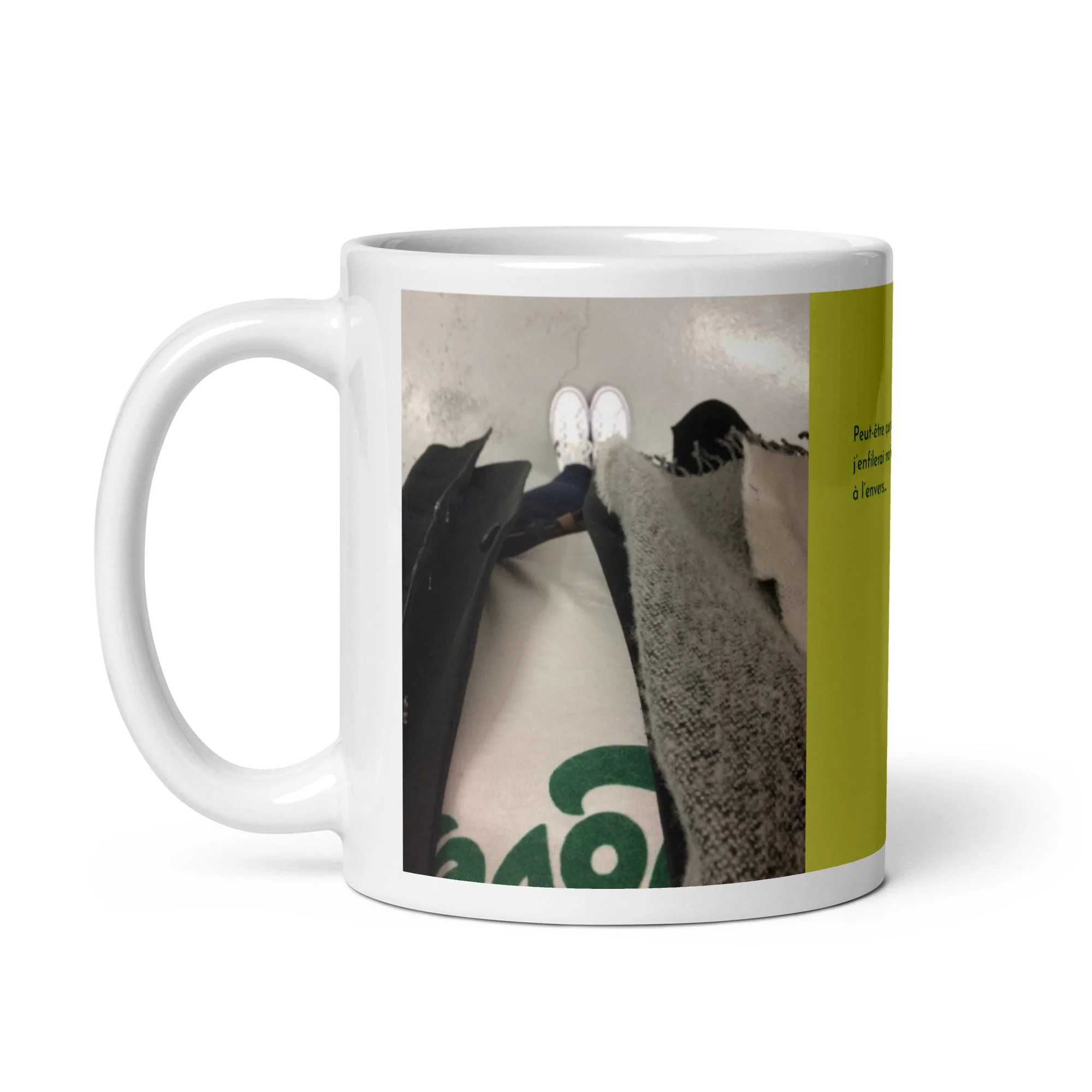 Mug blanc en céramique EoZ Créations Originales « Peut-être que demain… »