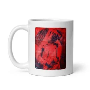 Mug blanc en céramique EoZ Créations Originales « Boy Rouge »