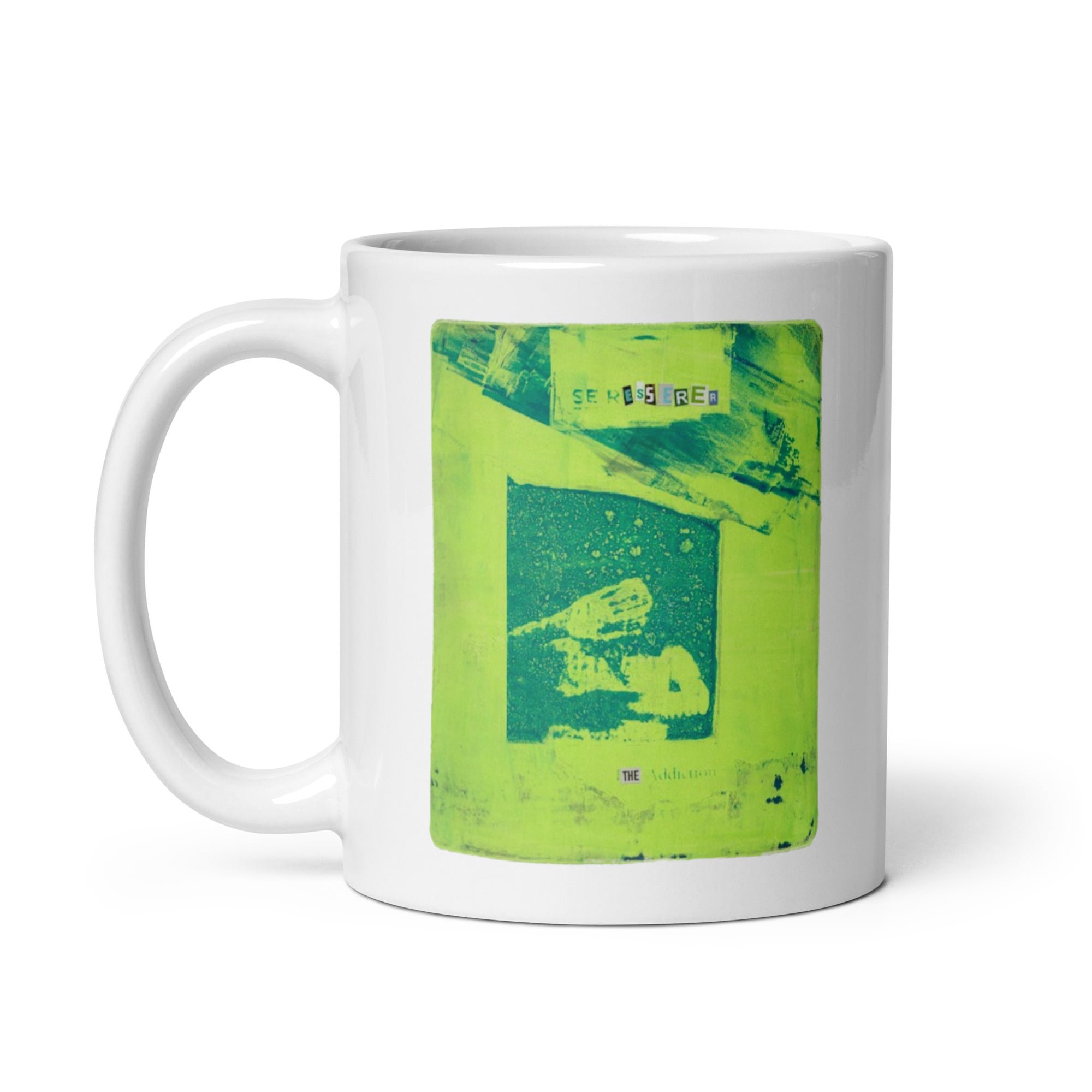 Mug blanc en céramique EoZ Créations Originales "Addiction »
