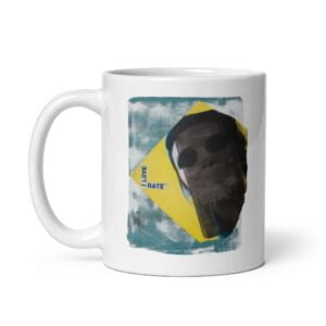Mug blanc en céramique EoZ Créations Originales "love hate »