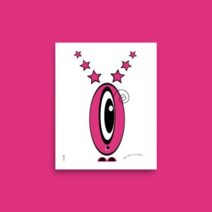 Affiche Pot' à Chou Etoile rose