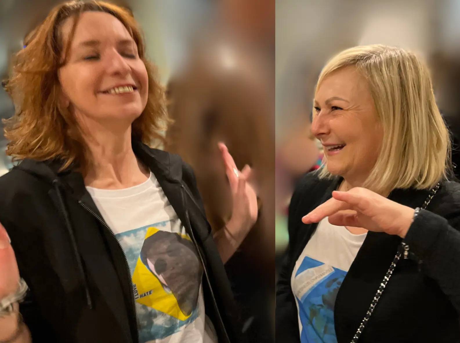 Olga B. & Eoz portent les t-shirts femme "Love Hate" "Boy Bleu" Olga B. & Eoz portent les t-shirts femme "Love Hate" "Boy Bleu"