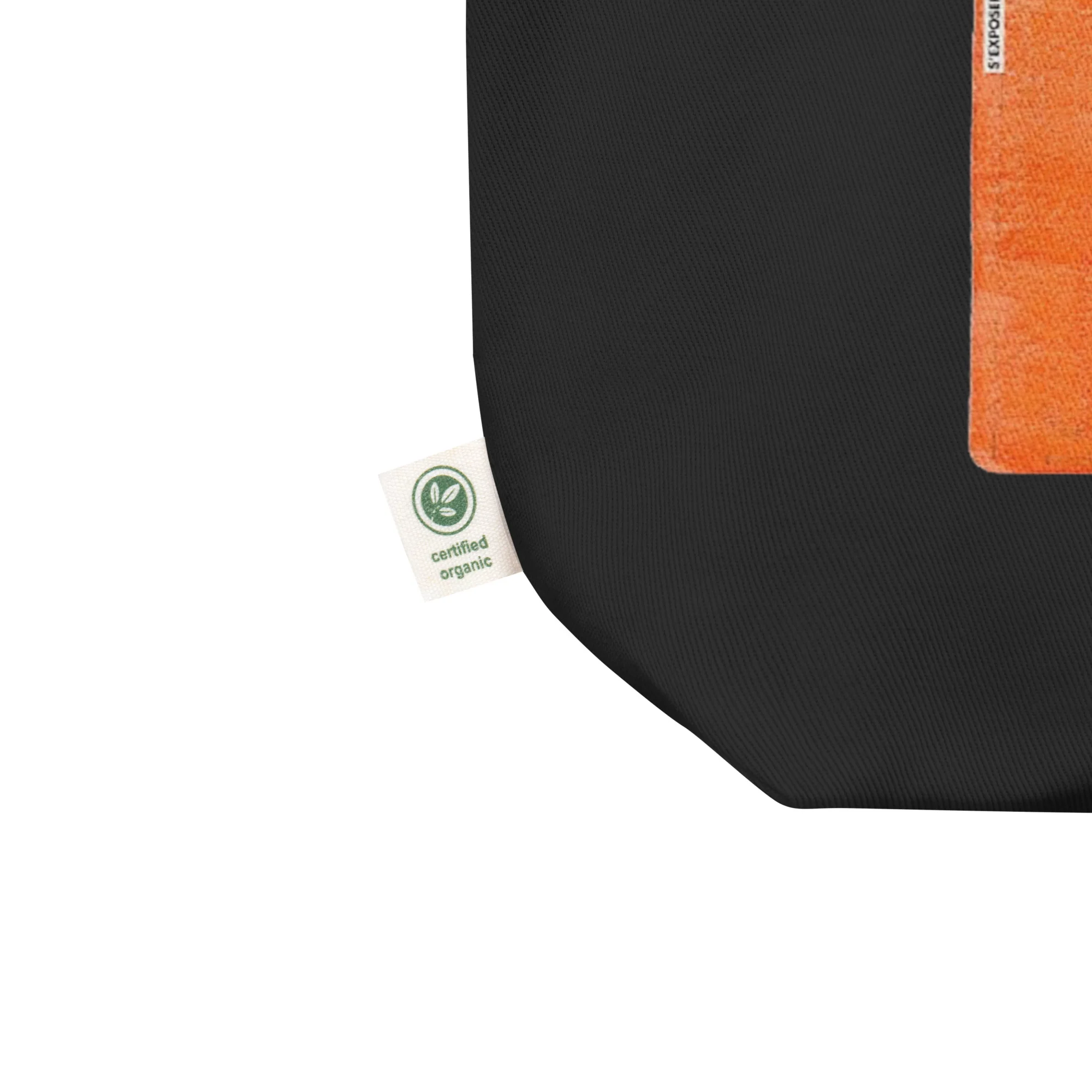 Tote Bag Bio EoZ Créations Originales “S'exposer à la face du Monde” coin