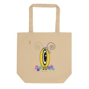 Tote Bag Les Pot’ à Chou fleuri jaune en coton Bio