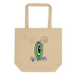 Tote Bag Les Pot’ à Chou fleuri vert en coton Bio