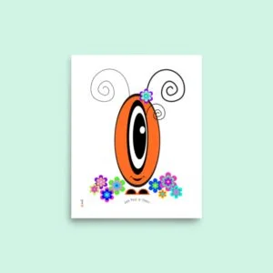 Affiche Pot’ à Chou fleuri orange