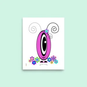 Affiche Pot’ à Chou fleuri rose