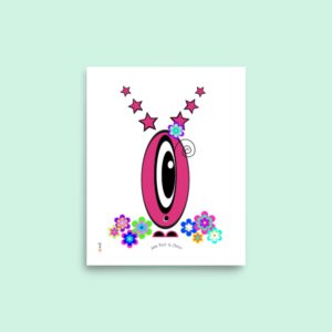 Affiche Pot’ à Chou fleuri Etoile rose