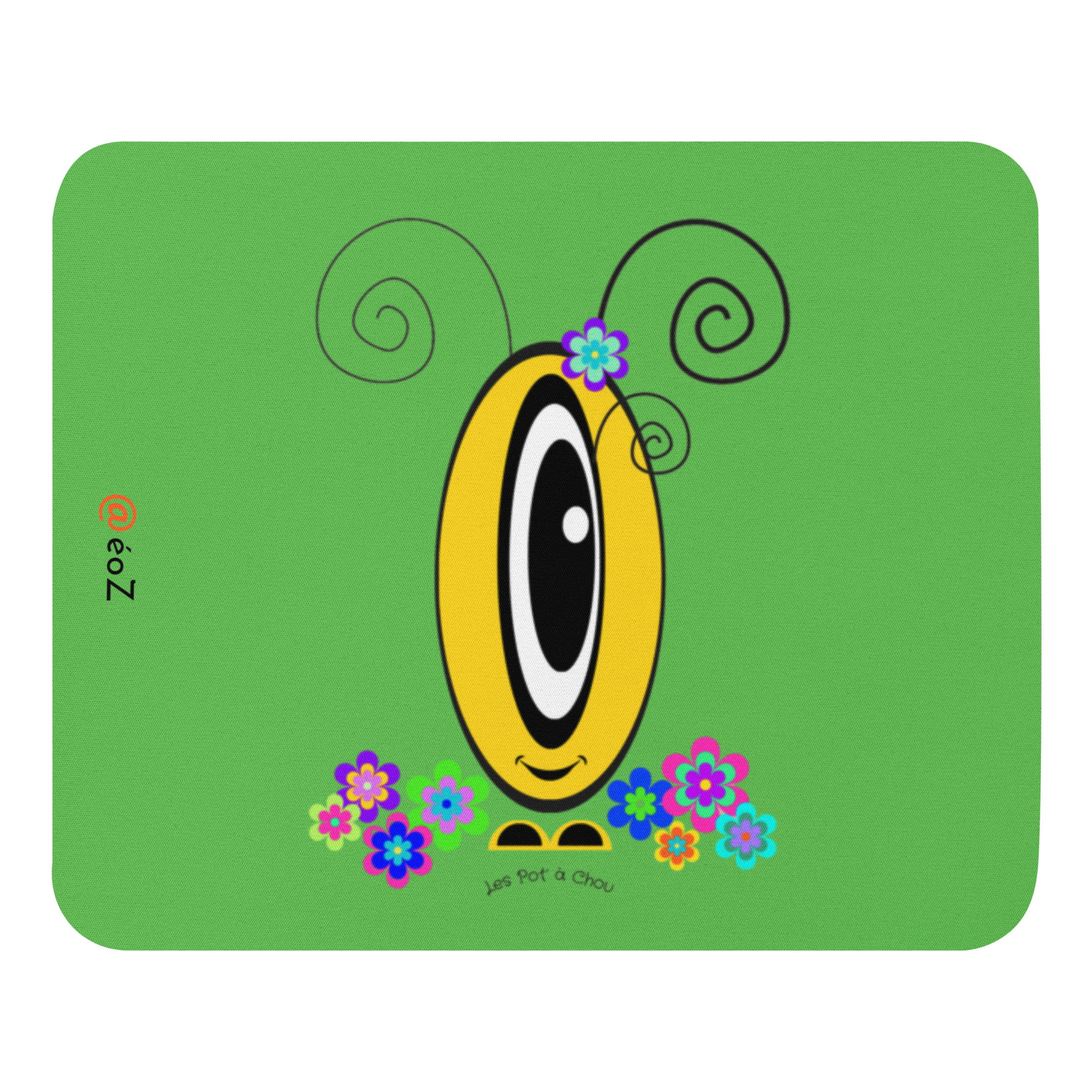 Tapis de souris Les Pot’ à Chou fleuri jaune