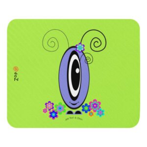 Tapis de souris Les Pot’ à Chou fleuri mauve