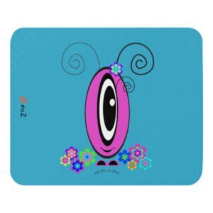 Tapis de souris Les Pot’ à Chou fleuri rose