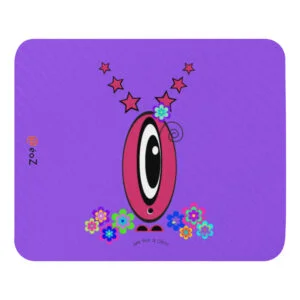 Tapis de souris Les Pot’ à Chou fleuri Etoile rose