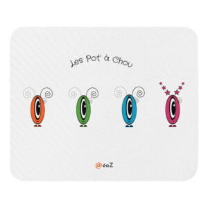 Tapis de souris avec Les Pot' à Chou EoZ Créations