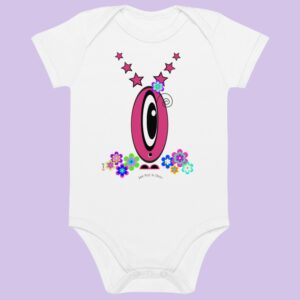 Body Les Pot’ à Chou fleuri Etoile rose en coton Bio